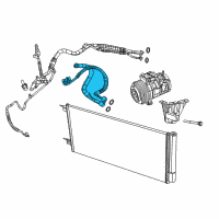 OEM 2019 Jeep Compass Line-A/C Suction & Discharge Diagram - 68302518AB