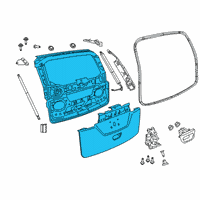 OEM Chrysler LIFTGATE Diagram - 68227064AL