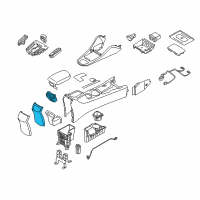 OEM 2021 Hyundai Ioniq Cover Assembly-Console End Diagram - 84690-G2AA0-T9Y