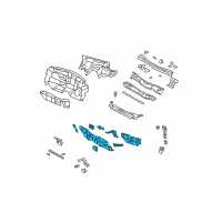 OEM Chrysler Sebring Panel-Dash Diagram - 5076289AM