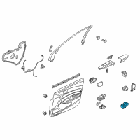 OEM 2016 Acura TLX Switch Assembly, Power Window Maste Diagram - 35750-TZ3-A01