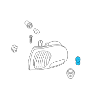 OEM 2001 Nissan Quest Bulb Diagram - 26717-7B000