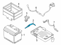 OEM 2020 Nissan Sentra Bracket-Battery Mounting Diagram - F4866-6LAMA