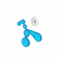 OEM 2005 Jeep Liberty Belt-Accessory Drive Diagram - 53032037AJ