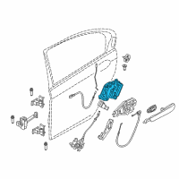 OEM 2019 BMW M550i xDrive Door Lock Diagram - 51217281941