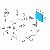 OEM 2008 BMW X6 Radiator Diagram - 17-11-7-576-305