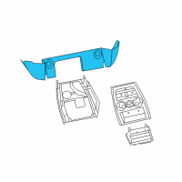 OEM 2006 Dodge Ram 1500 Panel-Floor Console Diagram - 1BP57ZJ8AB