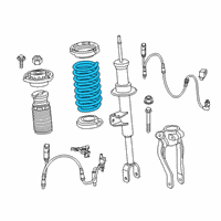 OEM 2020 BMW M850i xDrive Gran Coupe FRONT COIL SPRING Diagram - 31-33-6-889-246