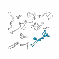 OEM Cadillac DeVille Harness Kit, Steering Column Wiring (W/Coil) Diagram - 26103207