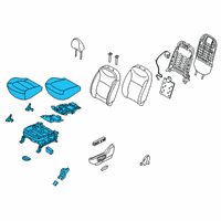 OEM Kia Soul Cushion Assembly-Front Seat Diagram - 88100B2090CX2