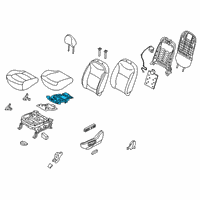 OEM 2015 Kia Soul EV Heater-Front Seat Cushion Diagram - 88190B2000