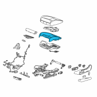 OEM 2019 Buick Regal Sportback Seat Cushion Pad Diagram - 39153425