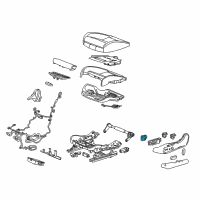 OEM 2018 Buick Regal Sportback Lumbar Switch Diagram - 39010084