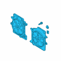 OEM Ford Escape Fan Assembly Diagram - 5L8Z-8C607-BF