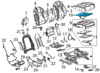 OEM 2022 Buick Envision Seat Cushion Heater Diagram - 84539500