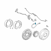 OEM Toyota Tundra Rear Speed Sensor Diagram - 89546-34010