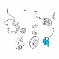 OEM BMW 750i Disc Brake Pad Repair Kit Diagram - 34-11-6-763-652