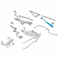 OEM Mercury Wiper Arm Diagram - 3W7Z-17526-BA