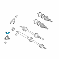 OEM 2013 Ford Focus Bracket Retainer Diagram - YS4Z-3N324-AA