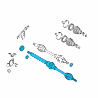 OEM 2014 Ford Fiesta Axle Assembly Diagram - CV1Z-3B436-A