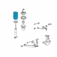 OEM 2012 GMC Sierra 1500 Front Spring Diagram - 20842481