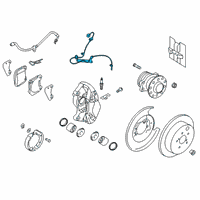 OEM 2018 Toyota 86 Rear Speed Sensor Diagram - SU003-00664