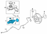OEM 2020 BMW X1 Brake Master Cylinder Diagram - 34-33-6-868-997