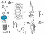 OEM 2020 BMW M8 Gran Coupe Guide Support Diagram - 31-30-8-095-353