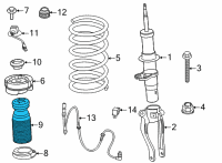 OEM 2019 BMW M5 ADDITIONAL SHOCK ABSORBER, F Diagram - 31-33-8-074-125