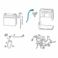 OEM 2012 Honda Civic Cable Assembly, Battery Ground Diagram - 32600-TR2-000