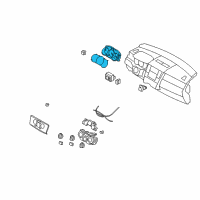 OEM 2009 Nissan Versa Speedometer Instrument Cluster Diagram - 24810-EL80D