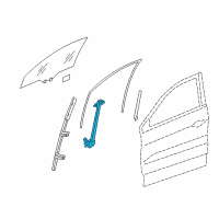 OEM 2018 Acura RDX Regulator Assembly, Right Front Door Diagram - 72210-TX4-A01