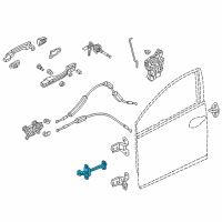 OEM 2020 Honda Civic Checker, Right Front Door Diagram - 72340-TEG-J01