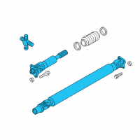 OEM 2018 Nissan Titan XD Propeller Shaft Assy-Front Diagram - 37200-EZ00A