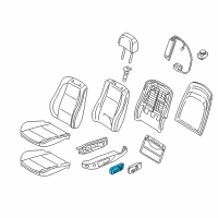 OEM 2014 BMW 335i GT xDrive Switch, Seat Adjustment, Front Passenger Diagram - 61-31-9-276-618