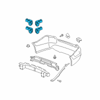 OEM 2011 Honda Accord Back Up Sensors (Taffeta White-Exterior) Diagram - 08V67-TA0-110K