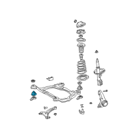 OEM 2020 Toyota Sienna Front Insulator Diagram - 52211-06030