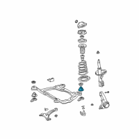 OEM 2009 Toyota Highlander Rear Brace Cushion Diagram - 52217-06010