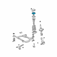 OEM 2003 Lexus ES300 Front Suspension Support Sub-Assembly Diagram - 48609-06090