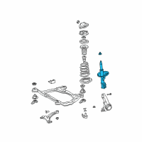 OEM 2004 Toyota Camry Strut Diagram - 48520-39545