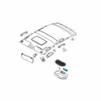 OEM 2009 Chevrolet Aveo5 Map Lamp Bulb Diagram - 94535590