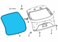 OEM 2022 Lexus NX450h+ WEATHERSTRIP, BACK D Diagram - 67881-78021