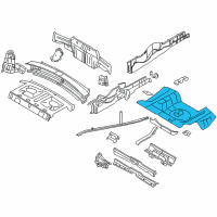 OEM 2013 Ford Mustang Floor Pan Diagram - 8R3Z-7611215-A