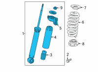 OEM 2021 Buick Envision Shock Diagram - 84936912