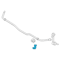 OEM Nissan Pathfinder Clamp STABILIZER Rear Diagram - 56234-3JA0B