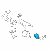 OEM Chevrolet Tracker Mount, Engine Diagram - 30024999