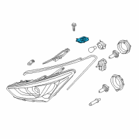 OEM Hyundai Santa Fe Ballast Assembly-Headlamp Diagram - 92190-2W300