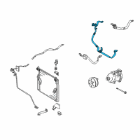 OEM Toyota FJ Cruiser Suction Hose Diagram - 88704-35080