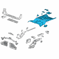 OEM Chevrolet Rear Floor Pan Diagram - 84538821