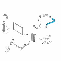 OEM 2006 Toyota Corolla Upper Hose Diagram - 16571-0D120